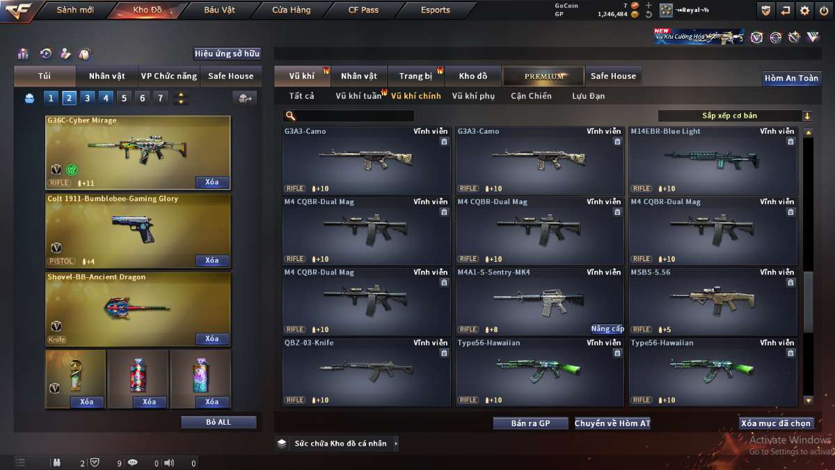 shop acc cf uy tin gia re